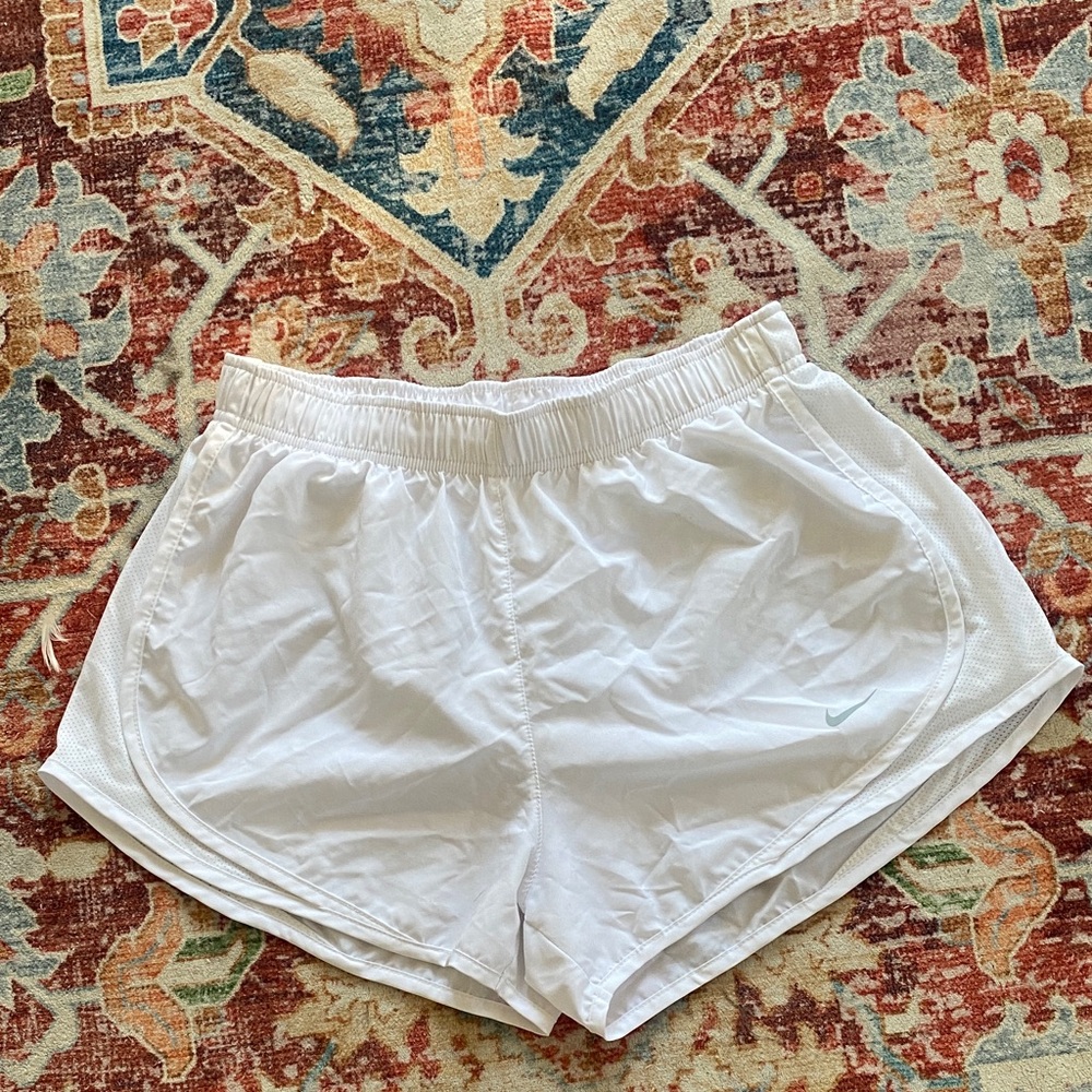 Nike Women's White Athletic Shorts